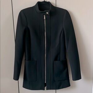 Zara | Black Women's Jacket with Gold Zipper